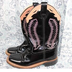 Old West BSY1843 Women's Size‎ 5.5 Black and Pink Boots